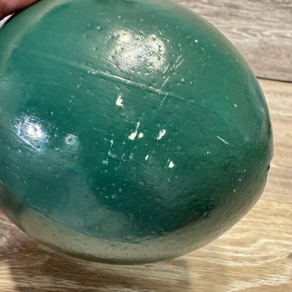 Santa Claus Sweet Face Gourd Hand Painted Christmas Folk Art Decor Signed Brass - Picture 9 of 14